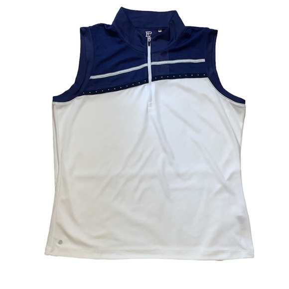 EPNY‎ Golf Zip Mock Sleeveless Golf Polo NWT size XXL - Picture 1 of 5